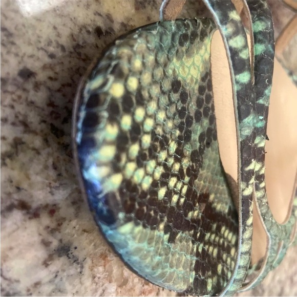 JIMMY CHOO Python strappy sandals size 39.5 9 9.5 - Picture 9 of 13